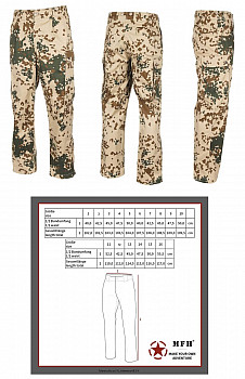 Bundeswehr Feldhose #Tropentarn #07-48