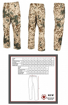 Bundeswehr Feldhose #Tropentarn #08-50