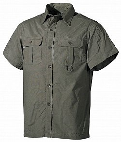 Outdoorhemd 1/2 Arm Oliv Größe L