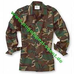 US-Hemd, 1-1 Arm, woodland, s