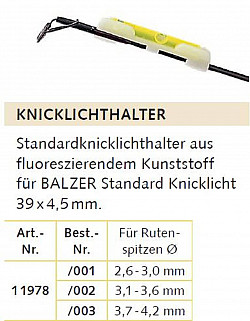 Rutenspitzen Knicklichthalter ø 4.5-5.5
