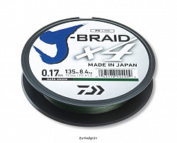 Daiwa J-Braid X4 #D_G #0_21mm #135m