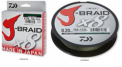 Daiwa J-Braid X8 #dg #0_16mm #150m