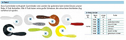 Balzer X-Tail Twister, 8cm, weiß
