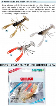 Balzer Shirasu Hiroshi Crab  6cm- Set