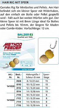 Balzer Method Feeder Rig Speer 15mm - 14