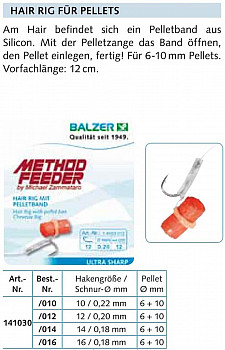 Balzer Method Feeder Rig Pellet 14 -12cm