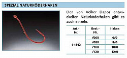 Volker Dapoz Zubehör Naturköderhaken 12
