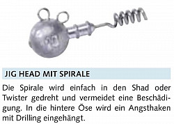 Balzer Shirasu Jighead mit Spirale 25g