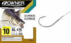 Owner Haken gebunden Zander #-2 0,25er
