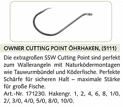 Owner Haken Cutting Point #5111 #2/0