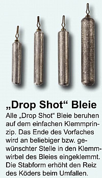 Paladin Drop Shot Bleie Long 15g, 1Stück