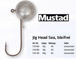 Mustad Sea Jighead Bleifrei 100g 8-0