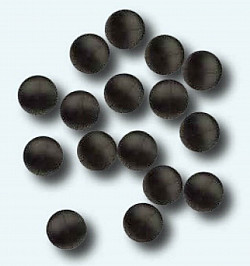 Paladin Gummiperlen schwarz #04mm 20pcs