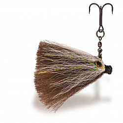 ZEBCO Mouse Jig Head #white_brown