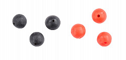 Balzer Gummiperlen ø 8mm #schwarz #rot