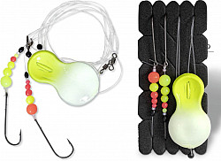 Zebco Flatty Inline Rig #30g #gelb-glow