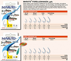 Maruto Haken Forelle 200cm Größe  6