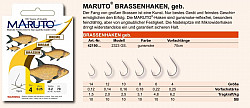 Maruto Haken Brasse 70cm Größe 12