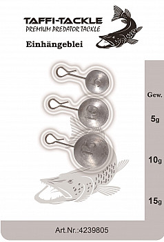 Taffi Tackle Einhängebleie #5_10_15g