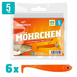 Lieblingsköder Shad -50mm #Möhrchen