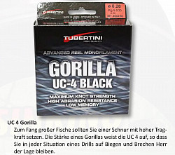 Tubertini Schnur UC-4 Gorilla ø 0.22mm