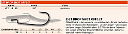 Maruto ZST Drop Shot Offset Haken Gr. 1