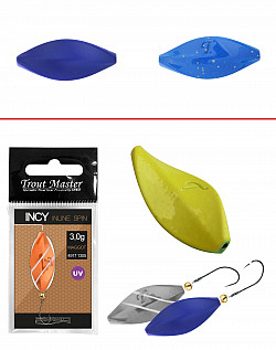 SPRO Incy Inline Spin Spoon #3g #Rainbow