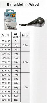 FTM Birnenblei mit Wirbel #--7g -3er SB