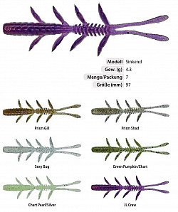 Illex Scissor Comb 3.8 #Sexy_Bug