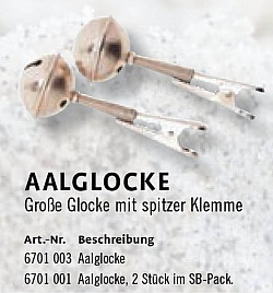 ZEBCO Aalglocken große Glocke spitze Kl