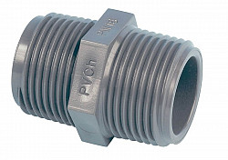 PVC Doppelnippel Ø 1½ auf 1¼
