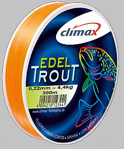 Climax Schnur Edeltrout silbergrau -22er