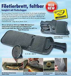 Behr Filetierbrett faltbar mit Klemme