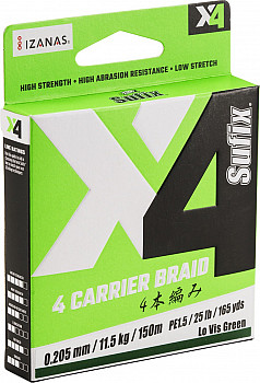 Sufix X4 Braid Line #Green ø 0,104mm