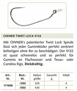 Owner Haken Twist Lock #5132 #3/0
