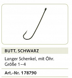 Balzer CAMTEC Haken Butt, Größe 1