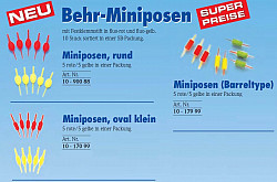Behr Mini-Posen, fein oval 10 Stück