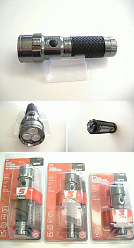 3-fach LED Aluminium Taschenlampe 3-AAA