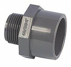 PVC Gewindestück Ø 50/63mm x 1" außen