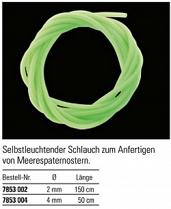 Jenzi Leucht Schlauch Ø 2mm Fluo Grün