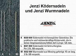Ködernadel mit beweglicher Öse #125mm