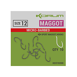 Korum Haken #Maggot #Barbed #12