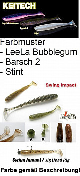 Keitech Swing Impact 3½ 8cm Lee La Bu