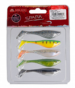 Mikado Softbait Shad #Spark #7cm_Set