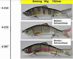 Spezi Wobbler, Borsti 152mm 36g Col: 310