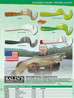 Kalins Mogambo Grubs 6 Inch Twister -GI