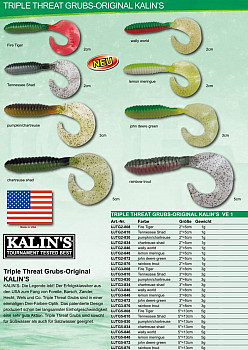 Kalins Triple Threat Grubs 2 Inch -WW