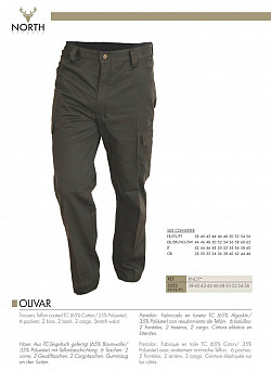 North Company Hose Olivar - Größe 56