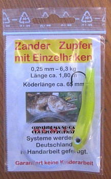 MA-SO-CA Zupfer Zander, 65mm länge CH